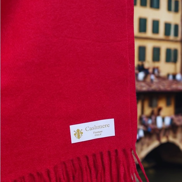 NWT Cashmere woven knit oversized scarf wrap - made in Italy 80” x 27” - Picture 5 of 10